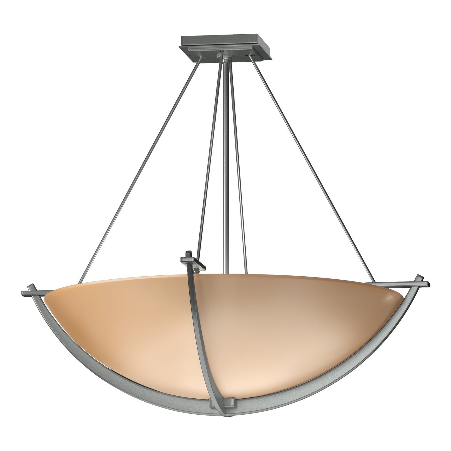 Hubbardton Forge - 124560-SKT-82-SS0054 - Compass Large Semi-Flush - Compass - Vintage Platinum