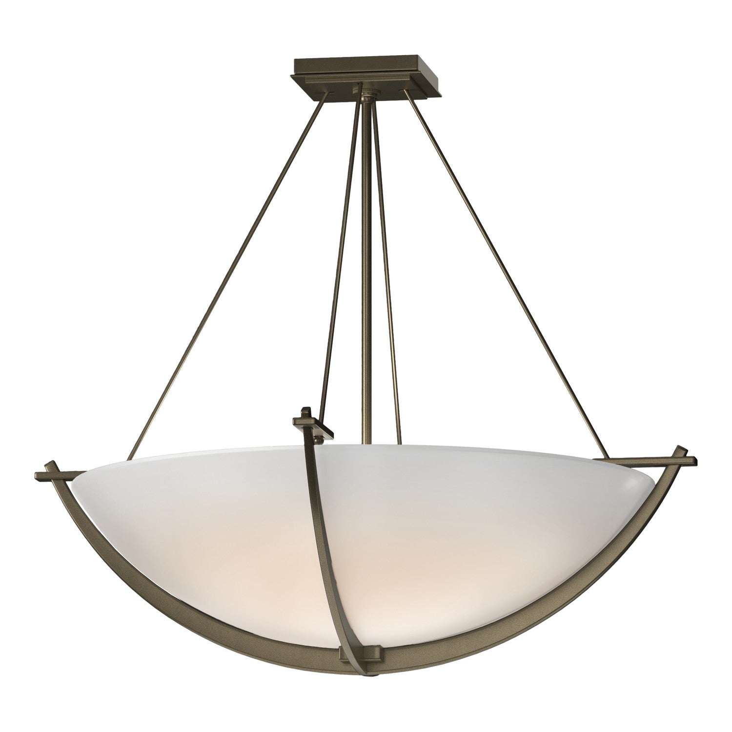 Hubbardton Forge - 124560-SKT-84-GG0054 - Compass Large Semi-Flush - Compass - Soft Gold