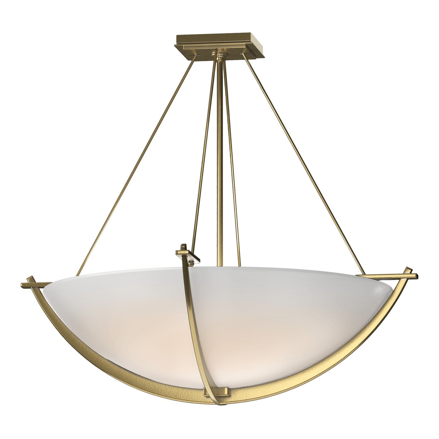 Hubbardton Forge - 124560-SKT-86-GG0054 - Compass Large Semi-Flush - Compass - Modern Brass