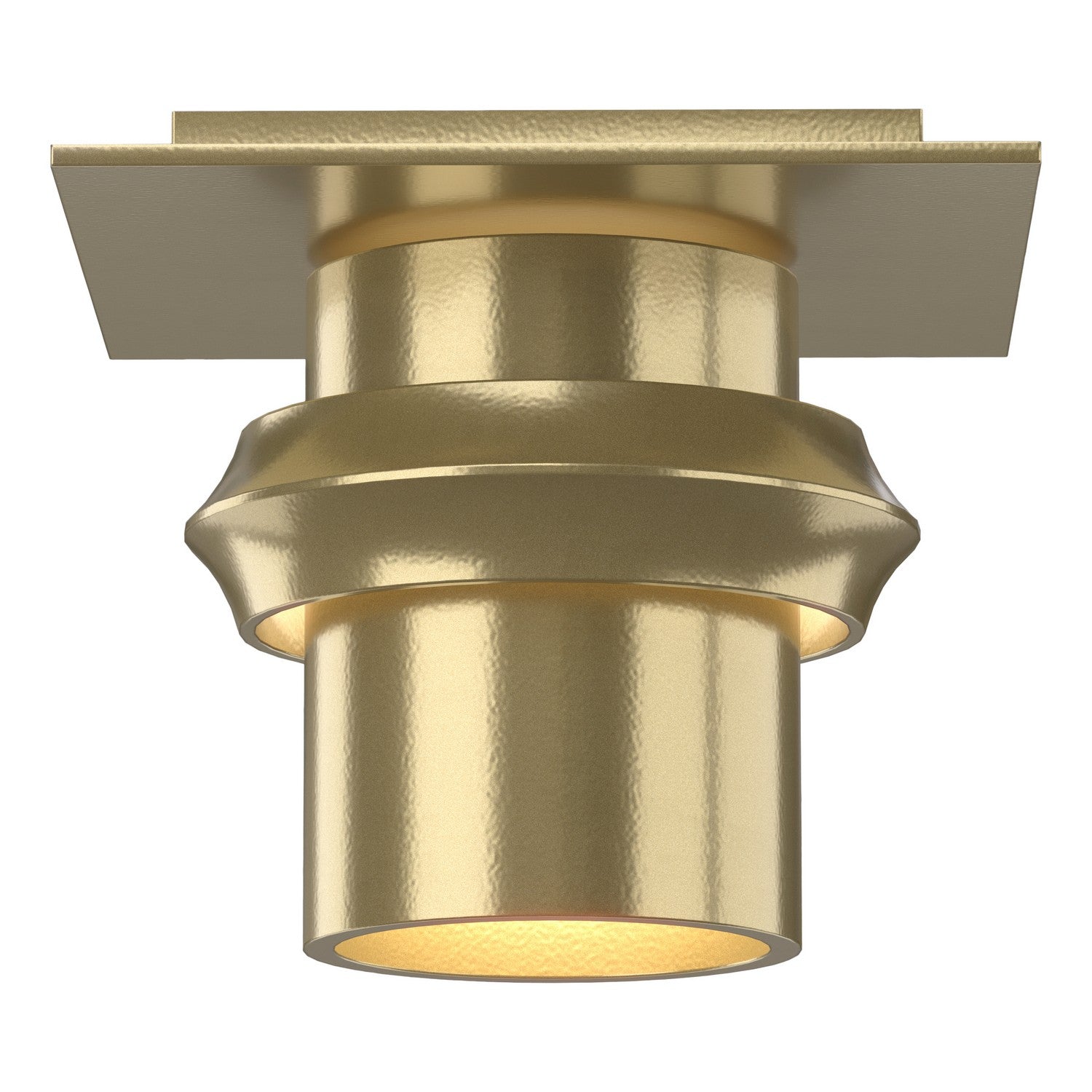 Hubbardton Forge - 124910-SKT-86 - One Light Flush Mount - Twilight - Modern Brass