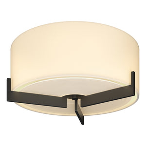 Hubbardton Forge - 126401-SKT-10-GG0218 - One Light Semi-Flush Mount - Axis - Black