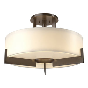 Hubbardton Forge - 126403-SKT-05-GG0216 - Three Light Semi-Flush Mount - Axis - Bronze