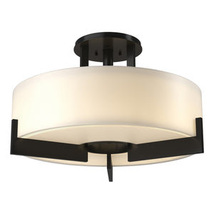 Hubbardton Forge - 126403-SKT-10-GG0216 - Three Light Semi-Flush Mount - Axis - Black