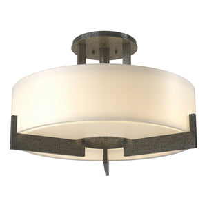 Hubbardton Forge - 126403-SKT-20-GG0216 - Three Light Semi-Flush Mount - Axis - Natural Iron