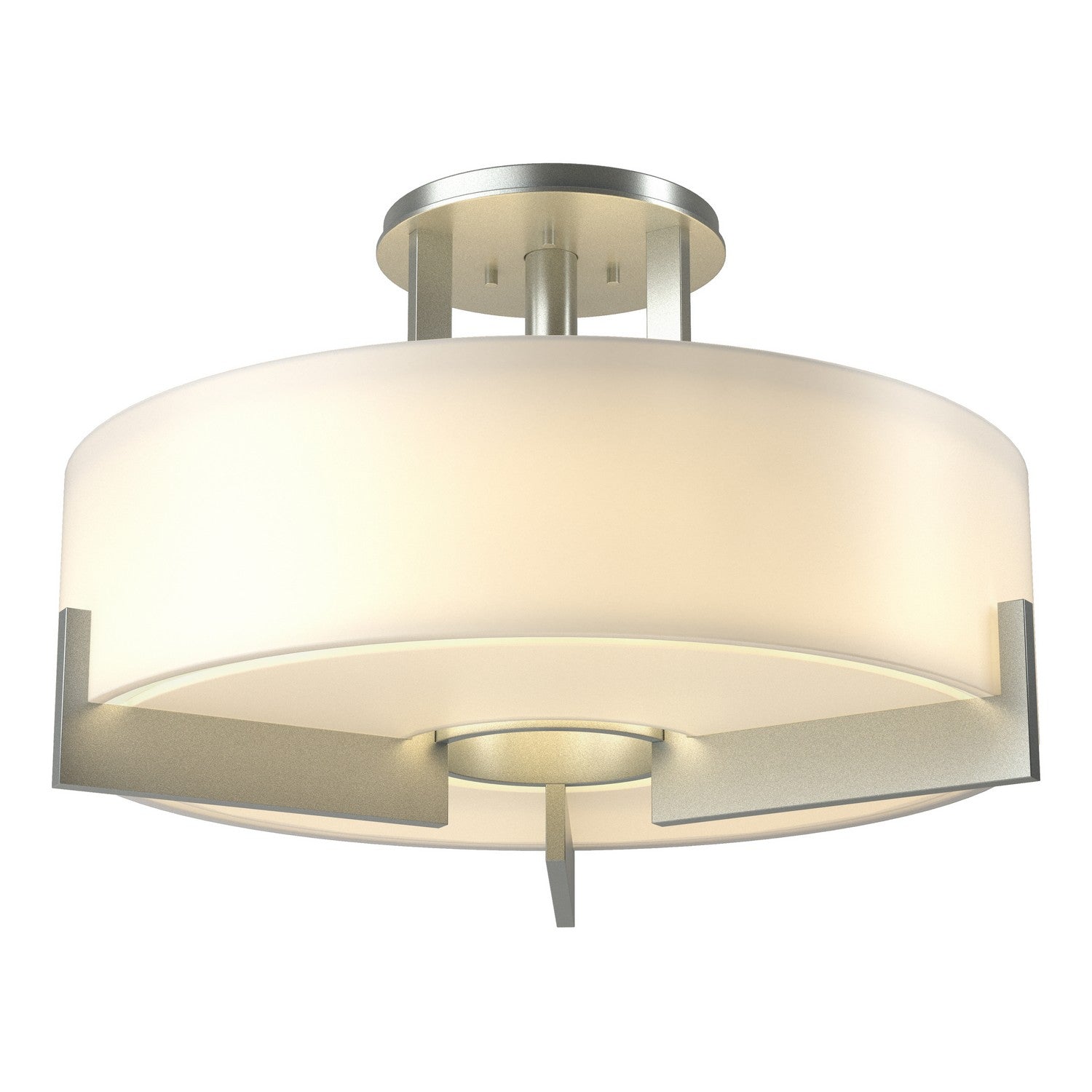 Hubbardton Forge - 126403-SKT-82-GG0216 - Three Light Semi-Flush Mount - Axis - Vintage Platinum