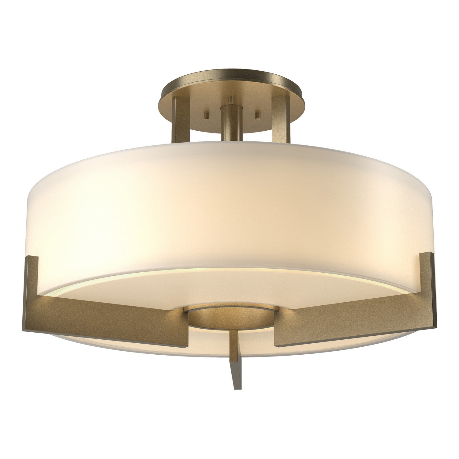 Hubbardton Forge - 126403-SKT-84-GG0216 - Three Light Semi-Flush Mount - Axis - Soft Gold