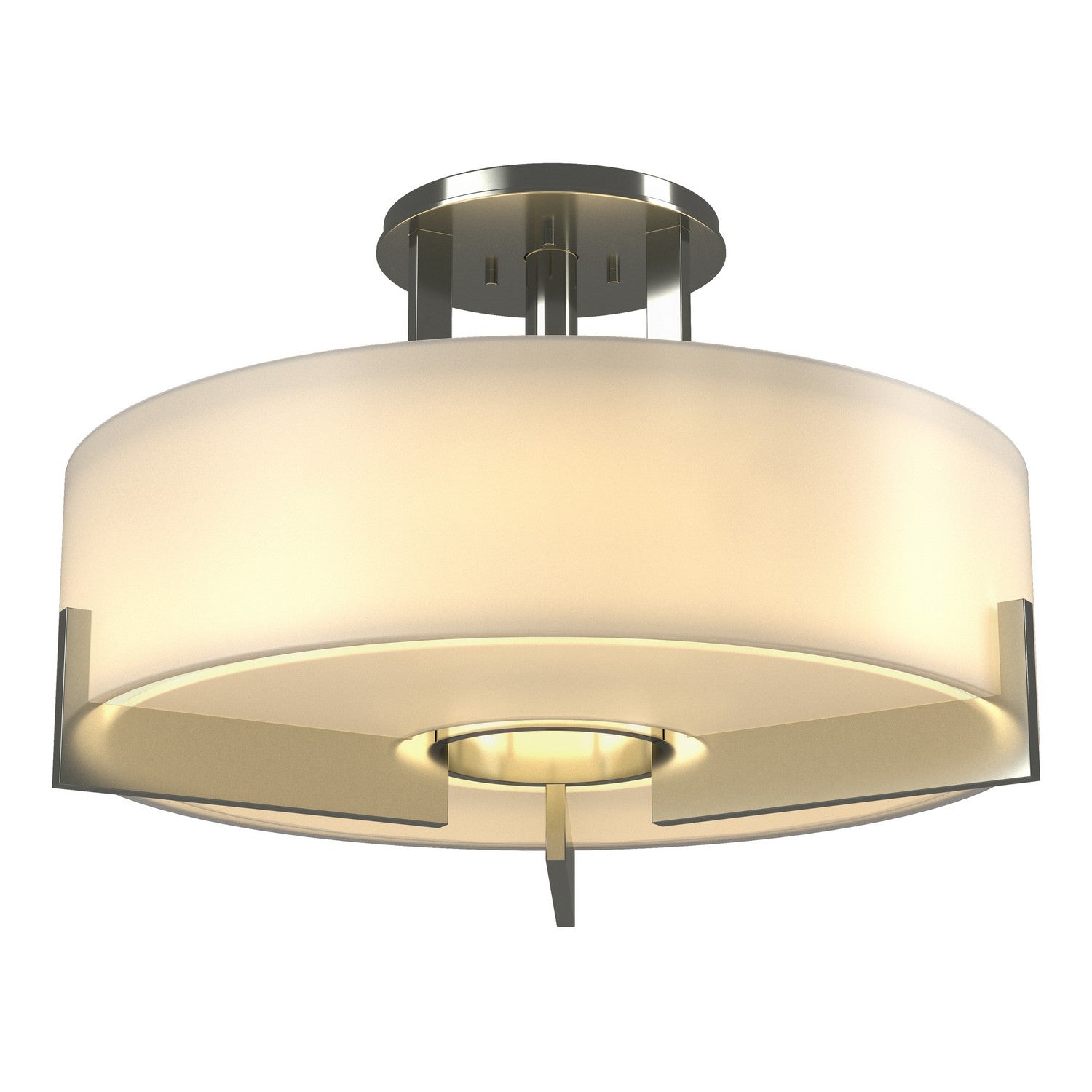 Hubbardton Forge - 126403-SKT-85-GG0216 - Three Light Semi-Flush Mount - Axis - Sterling