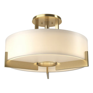 Hubbardton Forge - 126403-SKT-86-GG0216 - Three Light Semi Flush Mount - Axis - Modern Brass