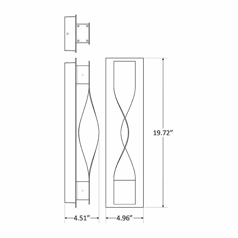 Westgate - CRE-MP-08-40K-BR - LED Wall Sconce - Dark Bronze