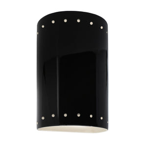 Justice Designs - CER-0990-BLK - Lantern - Ambiance - Gloss Black