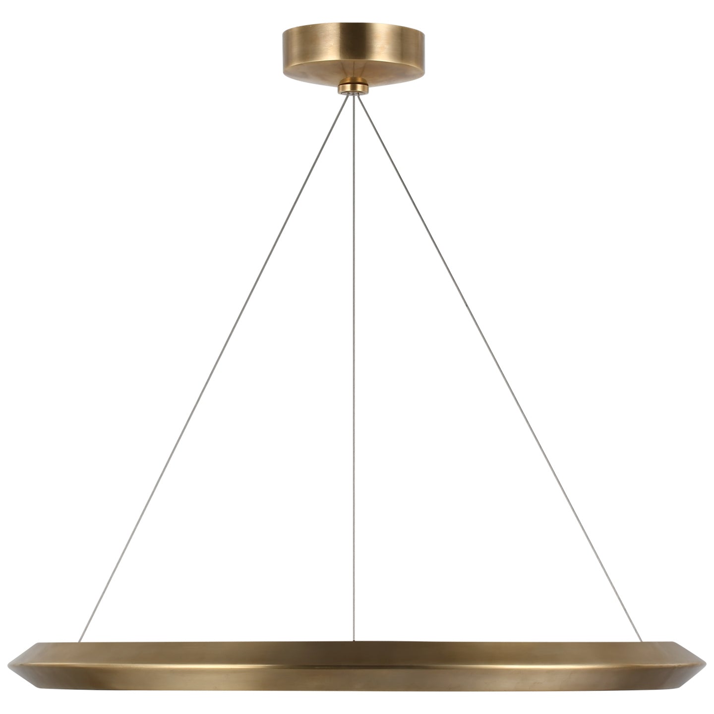 Visual Comfort Signature - PB 5150NB - LED Chandelier - Encircle - Natural Brass