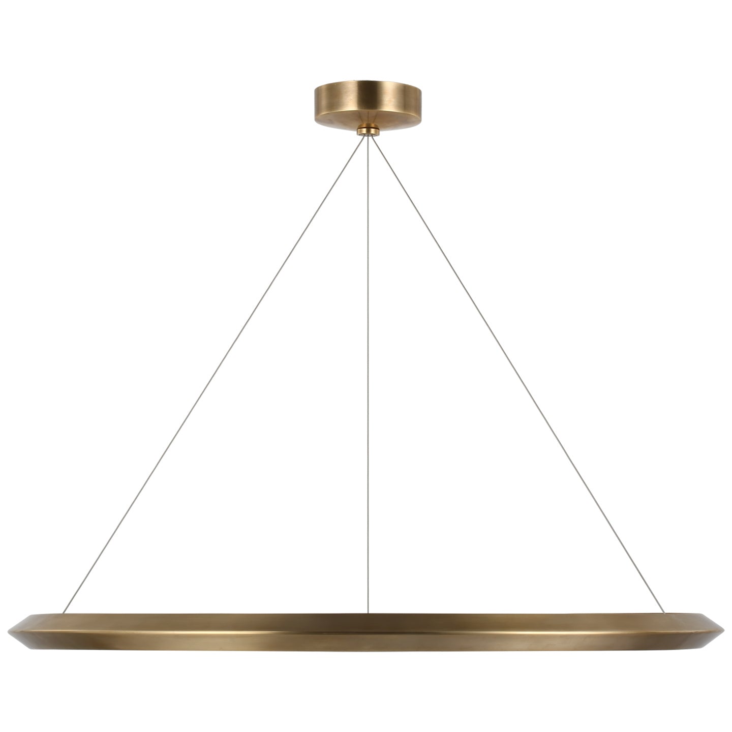 Visual Comfort Signature - PB 5151NB - LED Chandelier - Encircle - Natural Brass