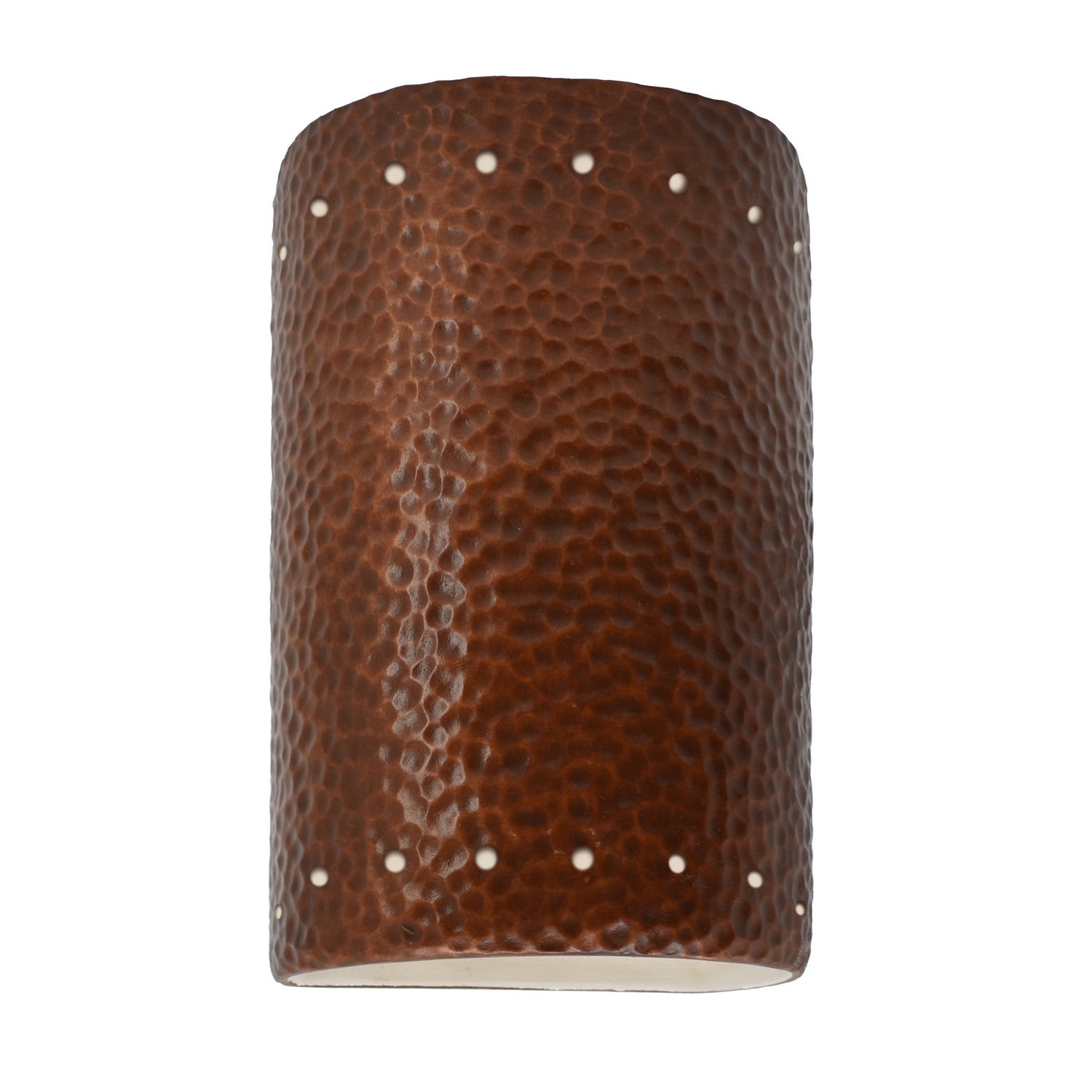 Justice Designs - CER-0990-HMCP - Lantern - Ambiance - Hammered Copper