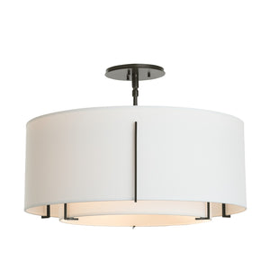 Hubbardton Forge - 126503-SKT-14-SF1590-SF2290 - Three Light Semi Flush Mount - Exos - Oil Rubbed Bronze