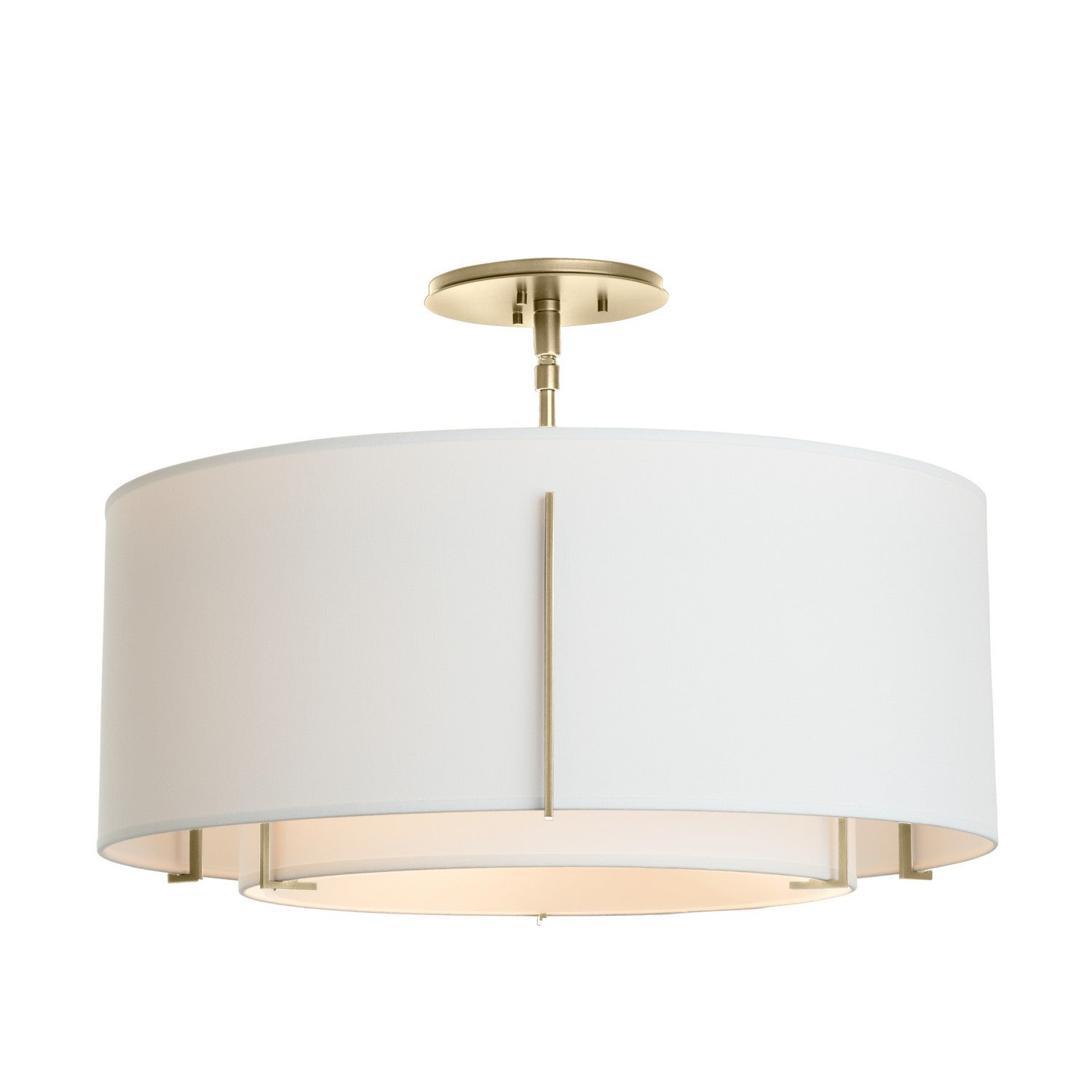 Hubbardton Forge - 126503-SKT-89-SF1590-SF2290 - Exos Double Shade Semi-Flush - Exos - Ink