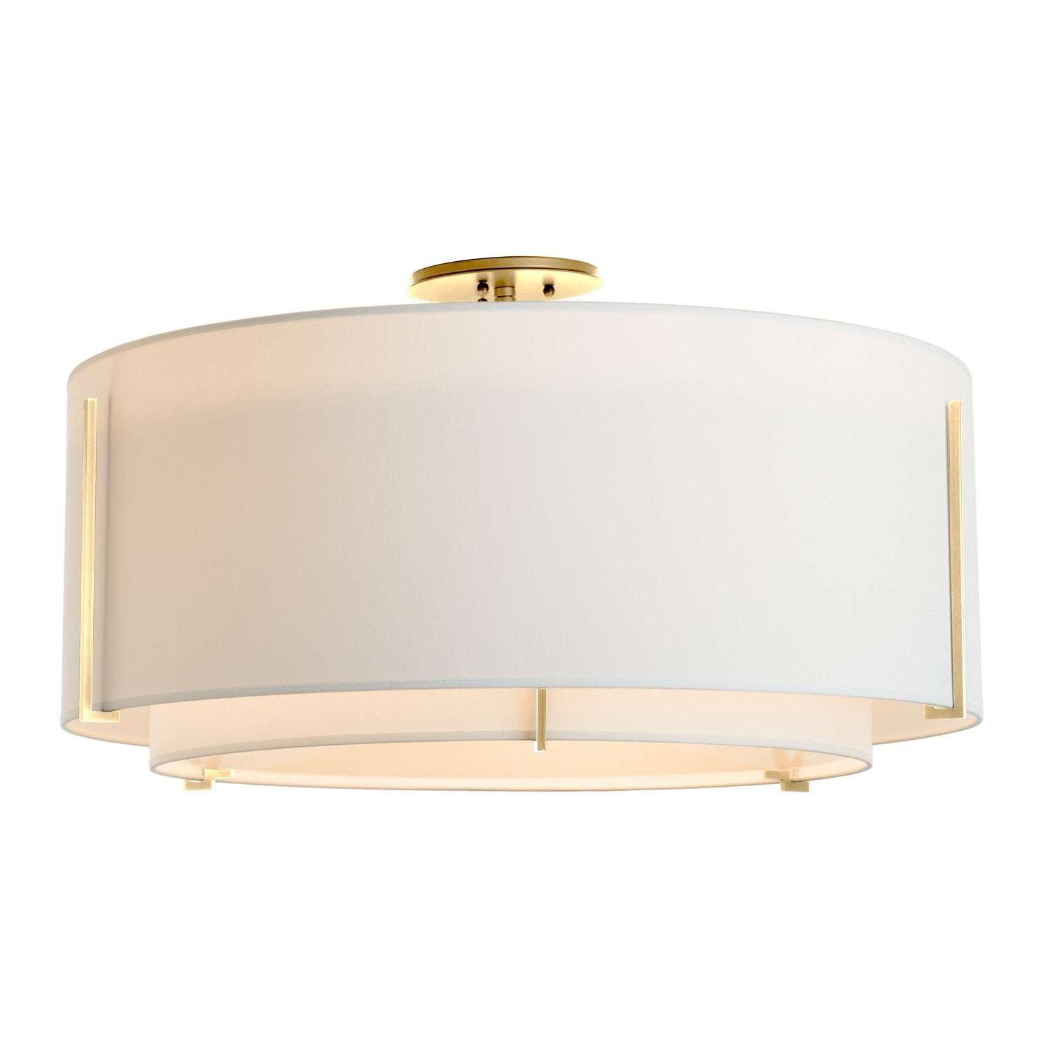 Hubbardton Forge - 126505-SKT-89-SF2290-SF2899 - Exos Large Double Shade Semi-Flush - Exos - Ink