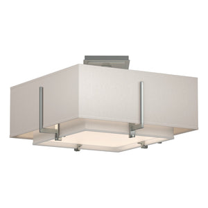 Hubbardton Forge - 126507-SKT-82-SF1205-SE1605 - Two Light Semi-Flush Mount - Exos - Vintage Platinum