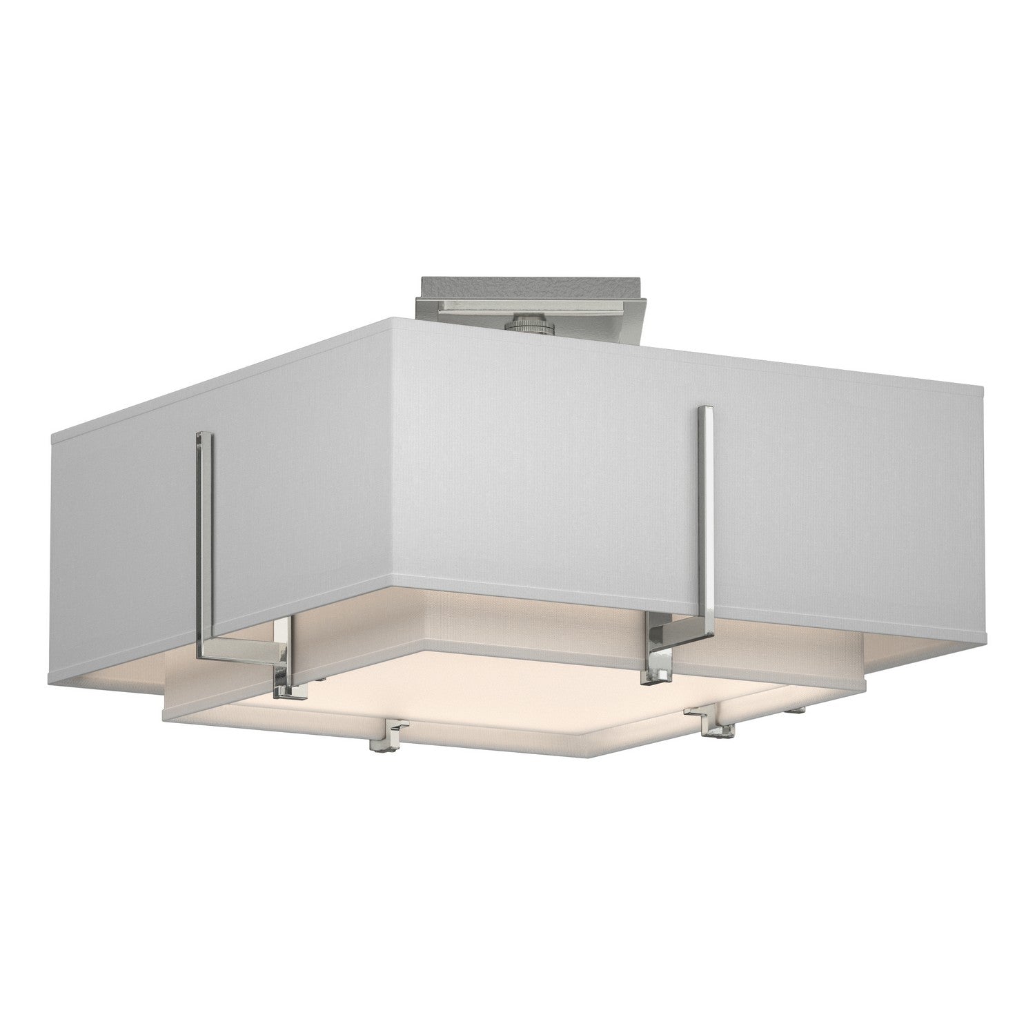 Hubbardton Forge - 126507-SKT-85-SF1205-SF1605 - Two Light Semi-Flush Mount - Exos - Sterling