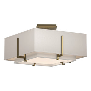Hubbardton Forge - 126507-SKT-86-SF1205-SE1605 - Two Light Semi-Flush Mount - Exos - Modern Brass