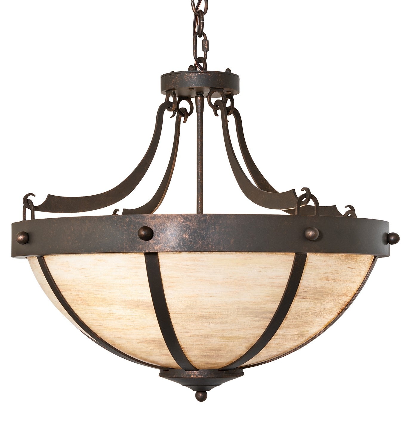 Meyda Tiffany - 134208 - Three Light Pendant - Isadore - Gilded Tobacco