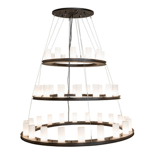 Meyda Tiffany - 239087 - LED Chandelier - Loxley - Oil Rubbed Bronze