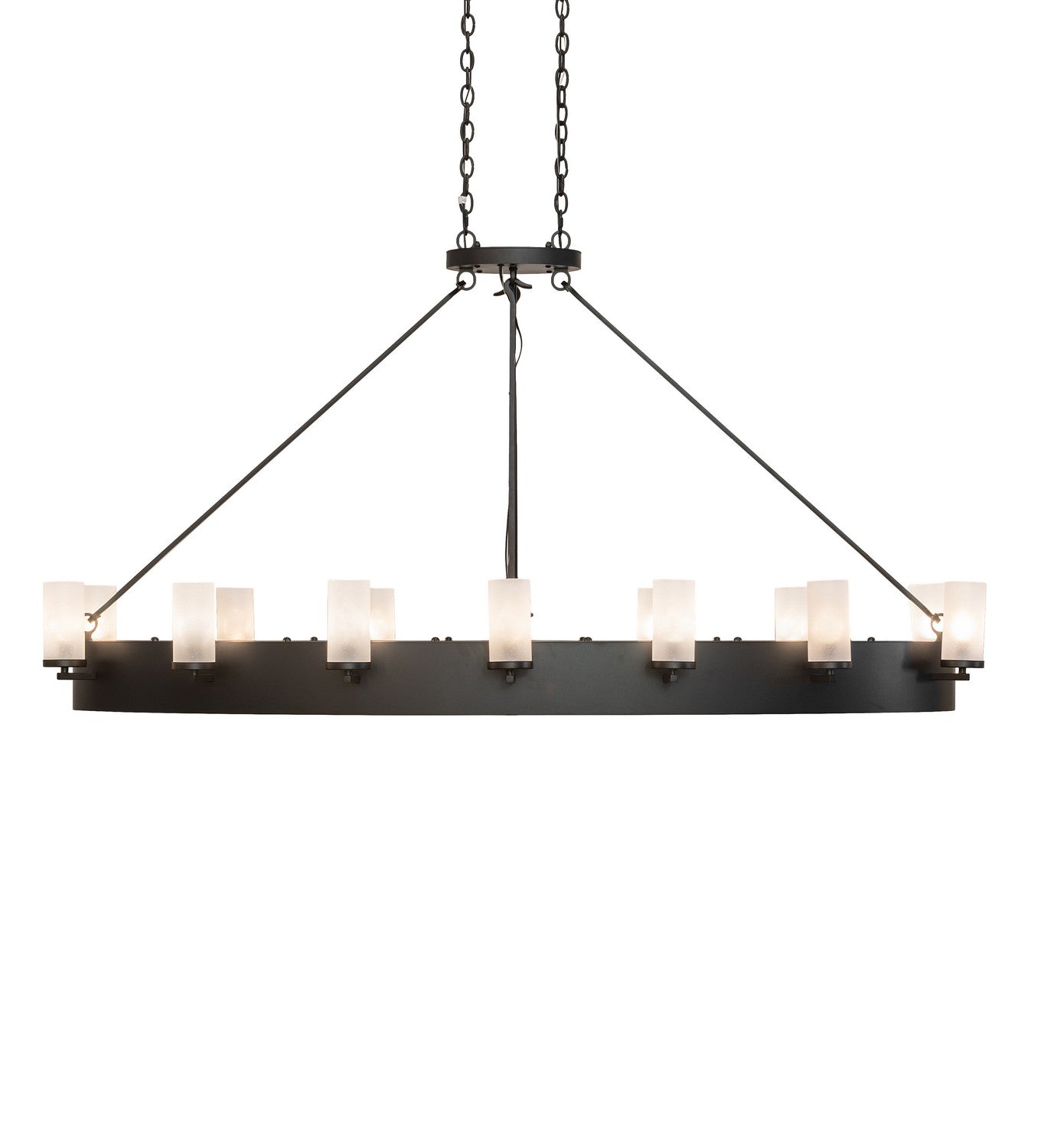 Meyda Tiffany - 252650 - LED Chandelier - Craftsman Avalon - Textured Black