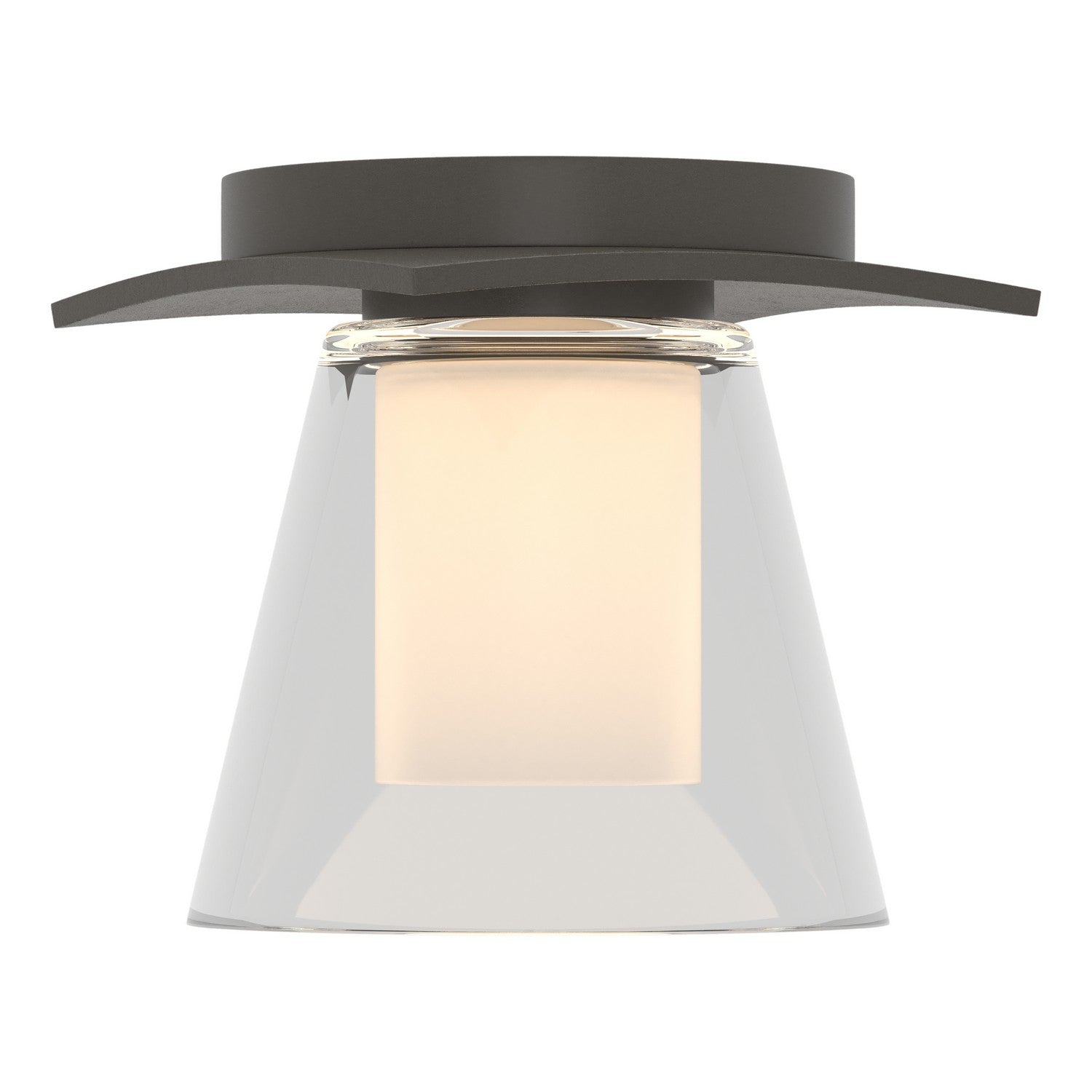 Hubbardton Forge - 126601-SKT-07-ZU0284 - Wren Flush Mount - Wren - Dark Smoke