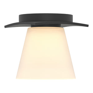 Hubbardton Forge - 126601-SKT-10-GG0242 - One Light Semi-Flush Mount - Wren - Black