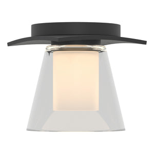 Hubbardton Forge - 126601-SKT-10-ZU0284 - One Light Semi-Flush Mount - Wren - Black