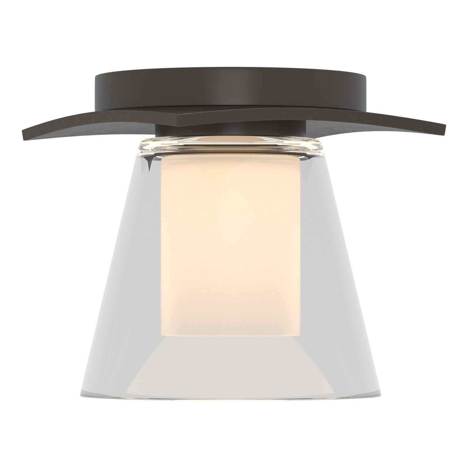 Hubbardton Forge - 126601-SKT-14-ZU0284 - Wren Flush Mount - Wren - Oil Rubbed Bronze