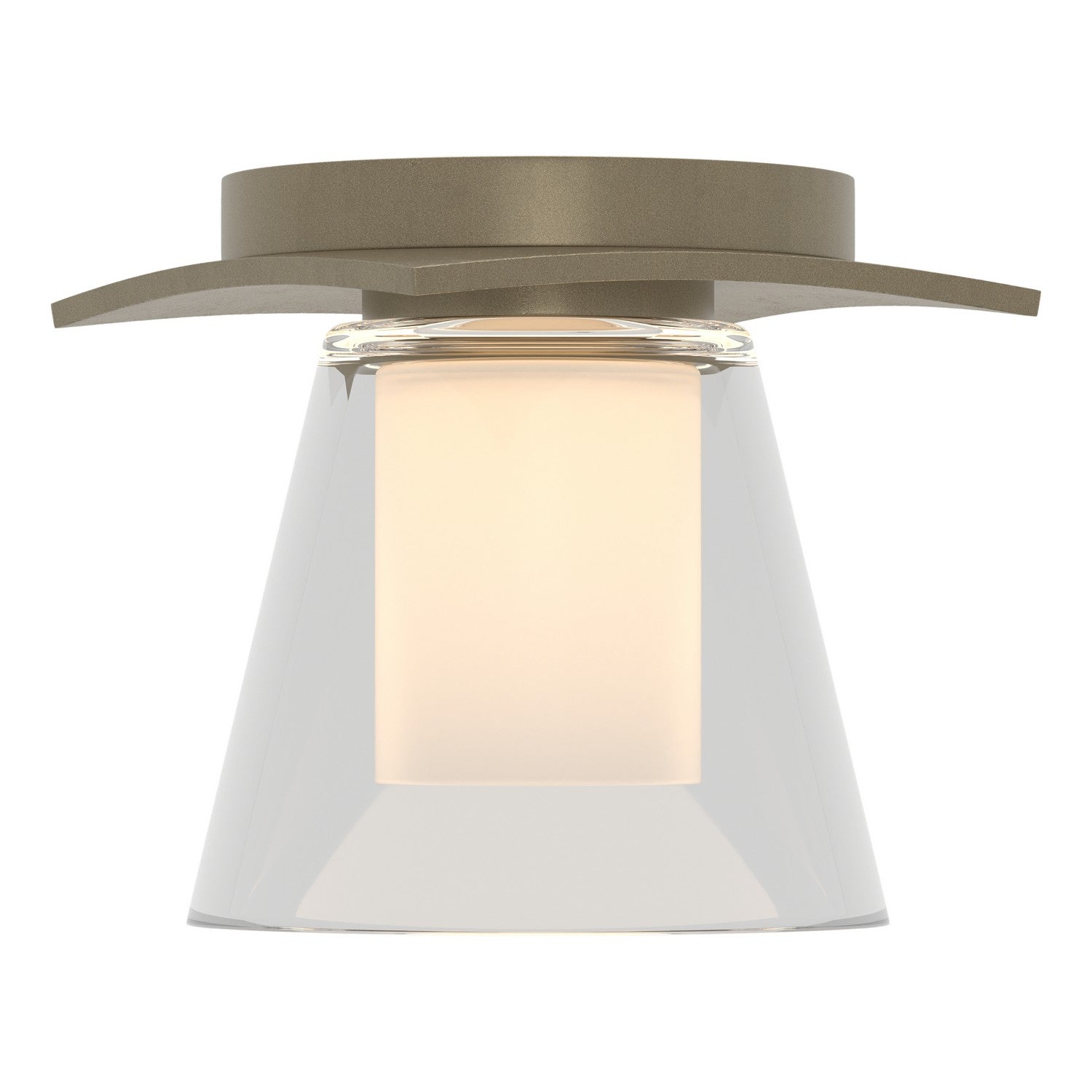 Hubbardton Forge - 126601-SKT-84-ZU0284 - Wren Flush Mount - Wren - Soft Gold