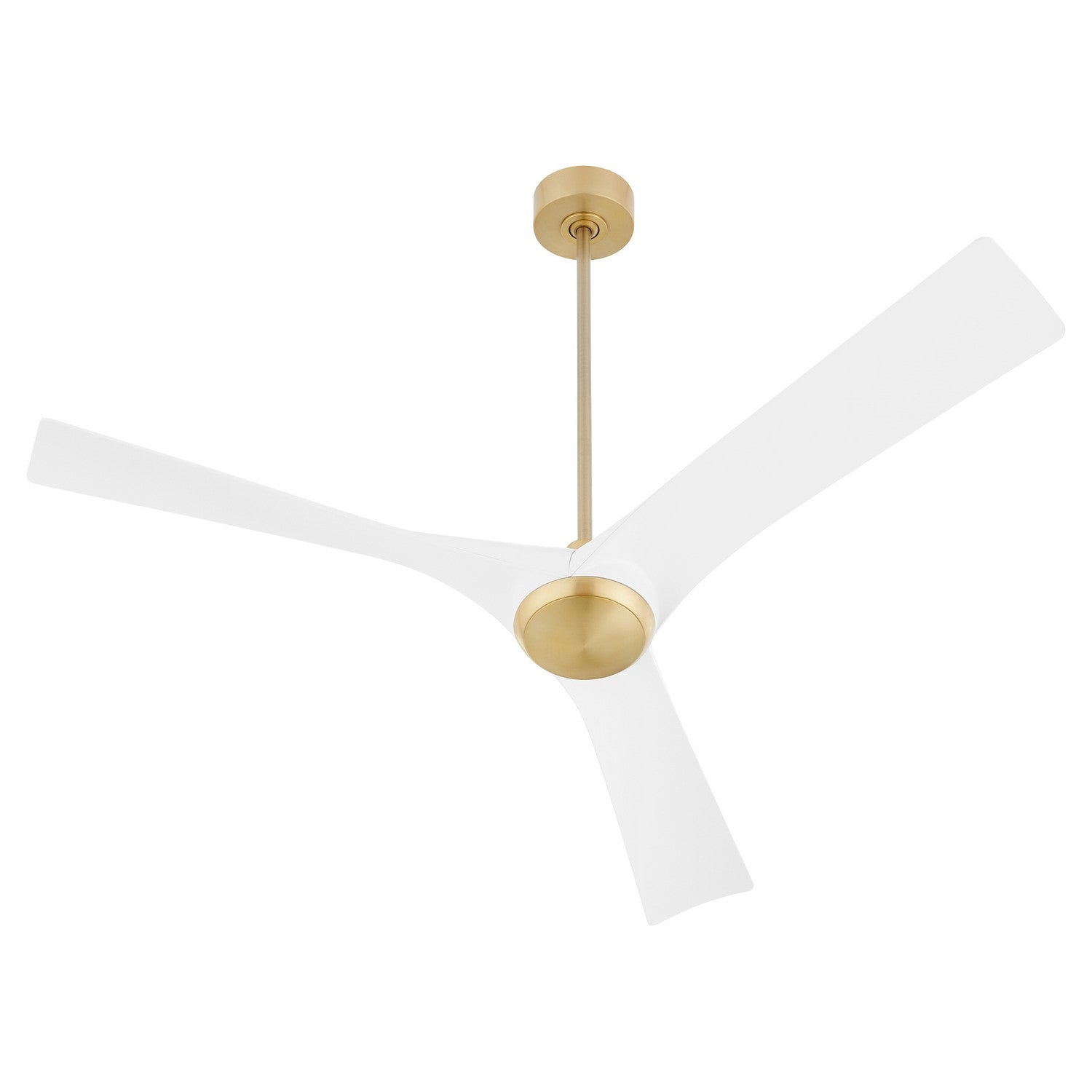 Oxygen - 3-123-640 - 58" Ceiling Fan - Ridley - Aged Brass / White