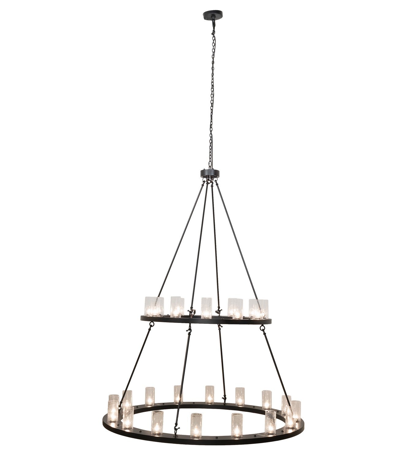 Meyda Tiffany - 256800 - 28 Light Chandelier - Loxley - Textured Black