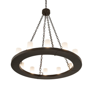 Meyda Tiffany - 259181 - 12 Light Chandelier - Loxley - Timeless Bronze