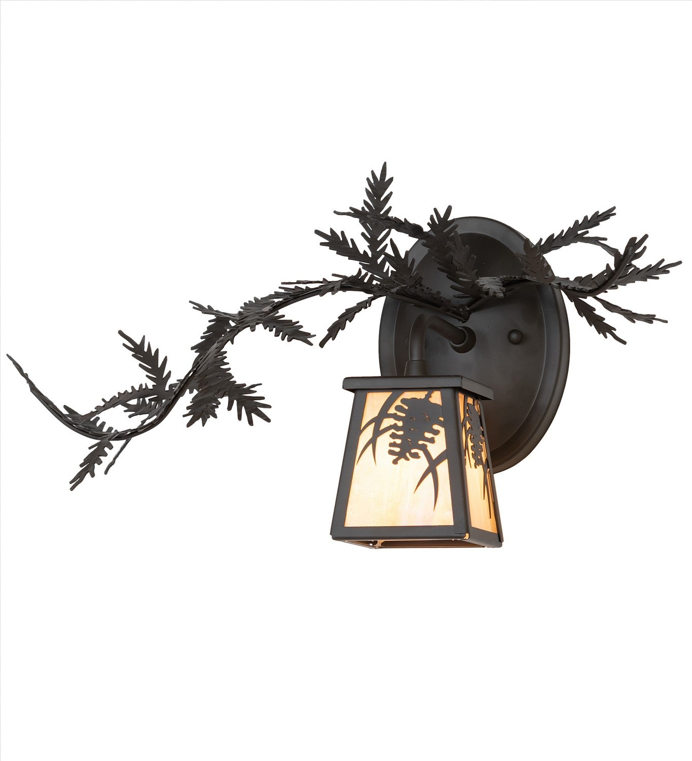 Meyda Tiffany - 261548 - One Light Wall Sconce - Pine Branch - Oil Rubbed Bronze