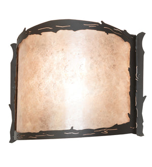 Meyda Tiffany - 261583 - One Light Wall Sconce - Leaf Edge - Wrought Iron