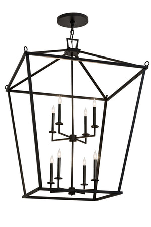 Meyda Tiffany - 261732 - Eight Light Pendant - Kitzi - Textured Black