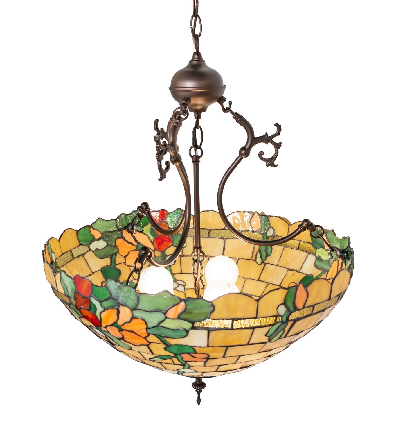 Meyda Tiffany - 262088 - Three Light Pendant - Duffner & Kimberly Hollyhock