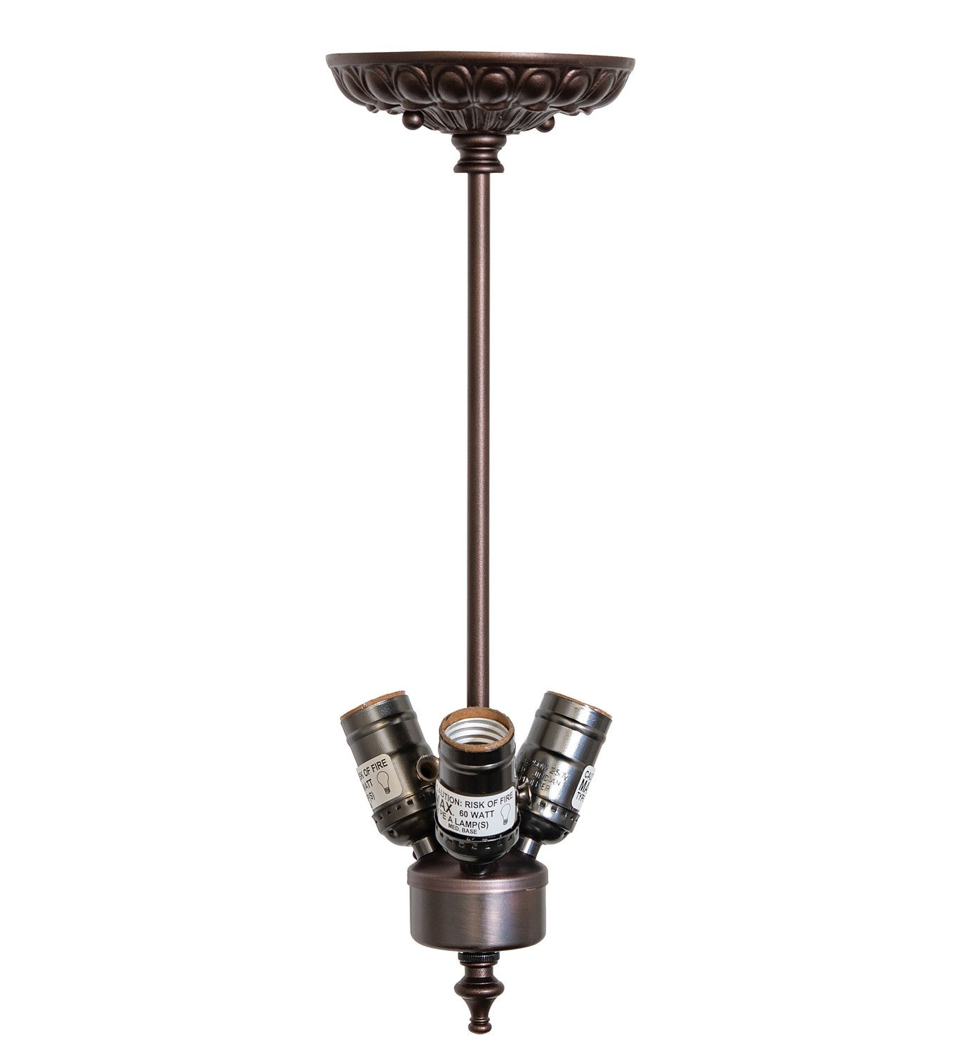 Meyda Tiffany - 262187 - Three Light Pendant Hardware - Mahogany Bronze - Mahogany Bronze