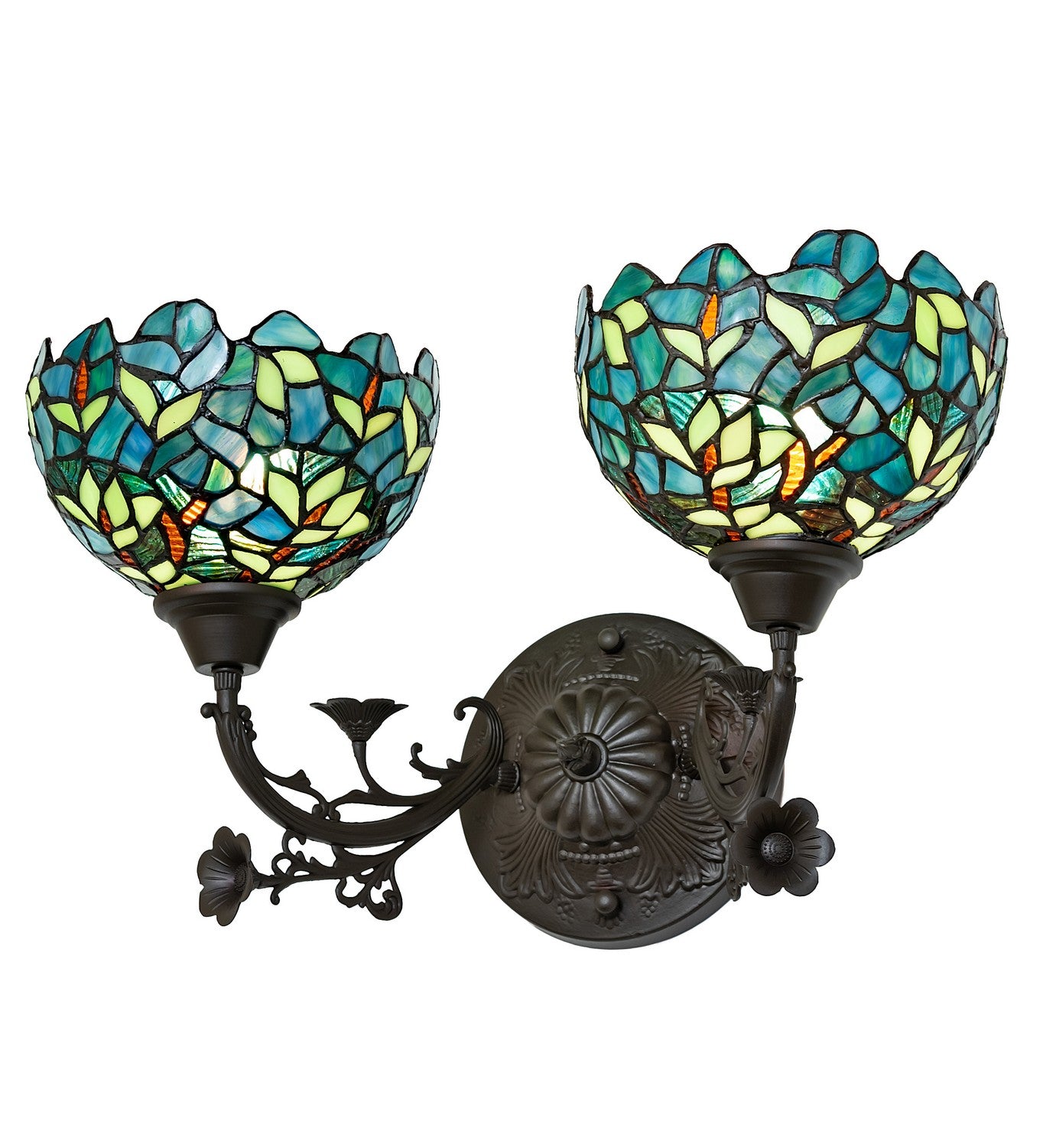 Meyda Tiffany - 262689 - Two Light Wall Sconce - Nightfall Wisteria