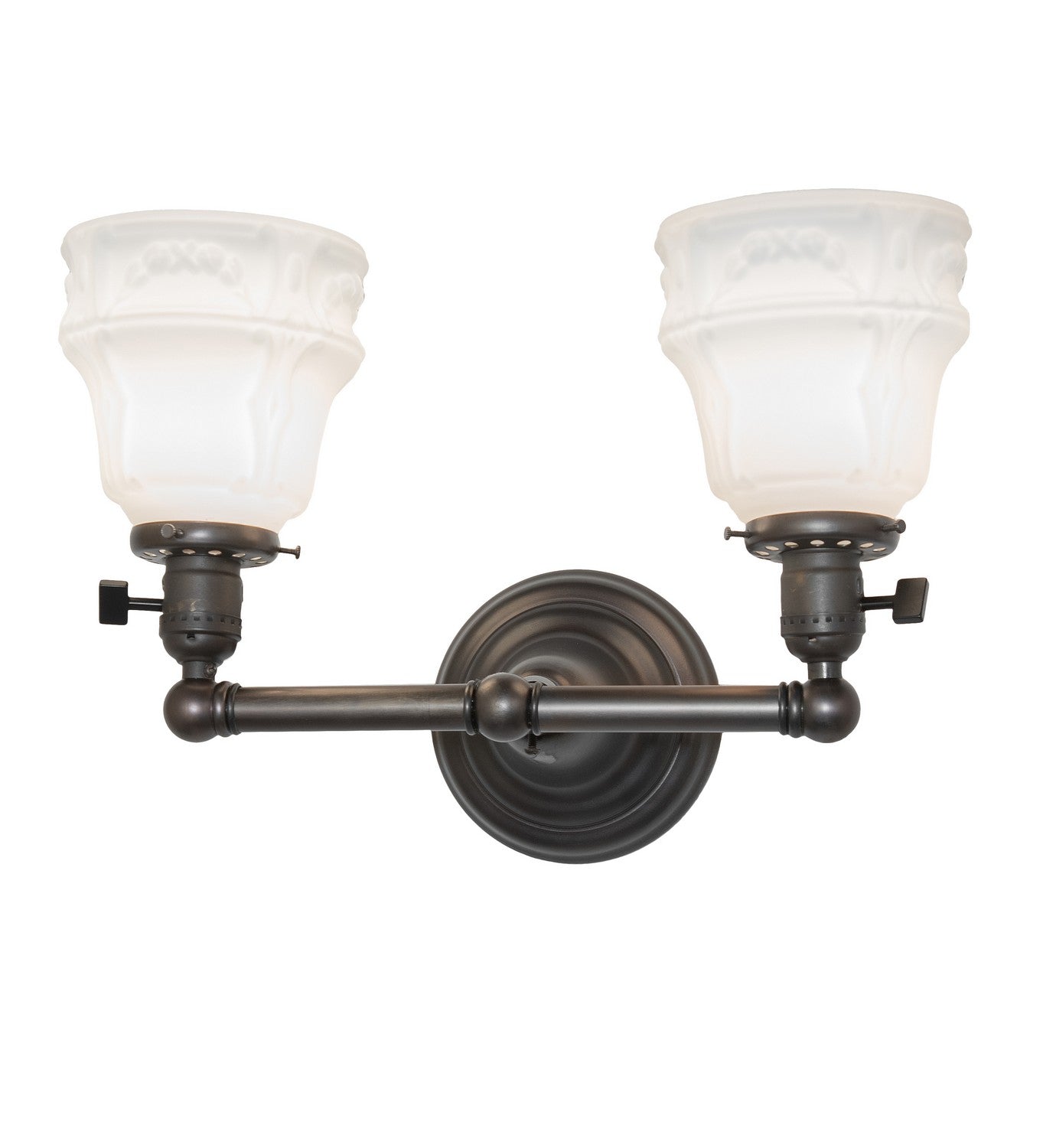 Meyda Tiffany - 262886 - Two Light Wall Sconce - Revival Chelsea - Black On Brass