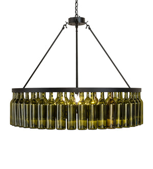 Meyda Tiffany - 263172 - Six Light Chandelier - Tuscan Vineyard - Textured Black