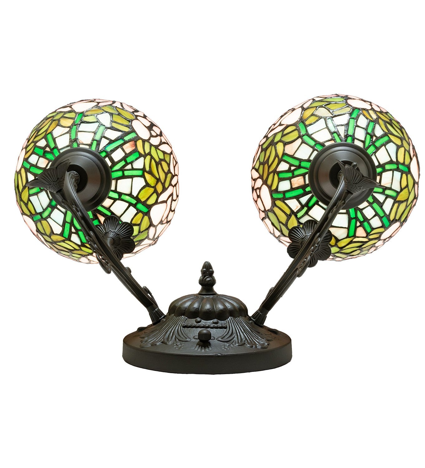 Meyda Tiffany - 263351 - Two Light Wall Sconce - Tiffany Cabbage Rose