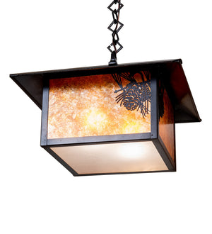 Meyda Tiffany - 263707 - 13" Pendant - Seneca - Craftsman Brown