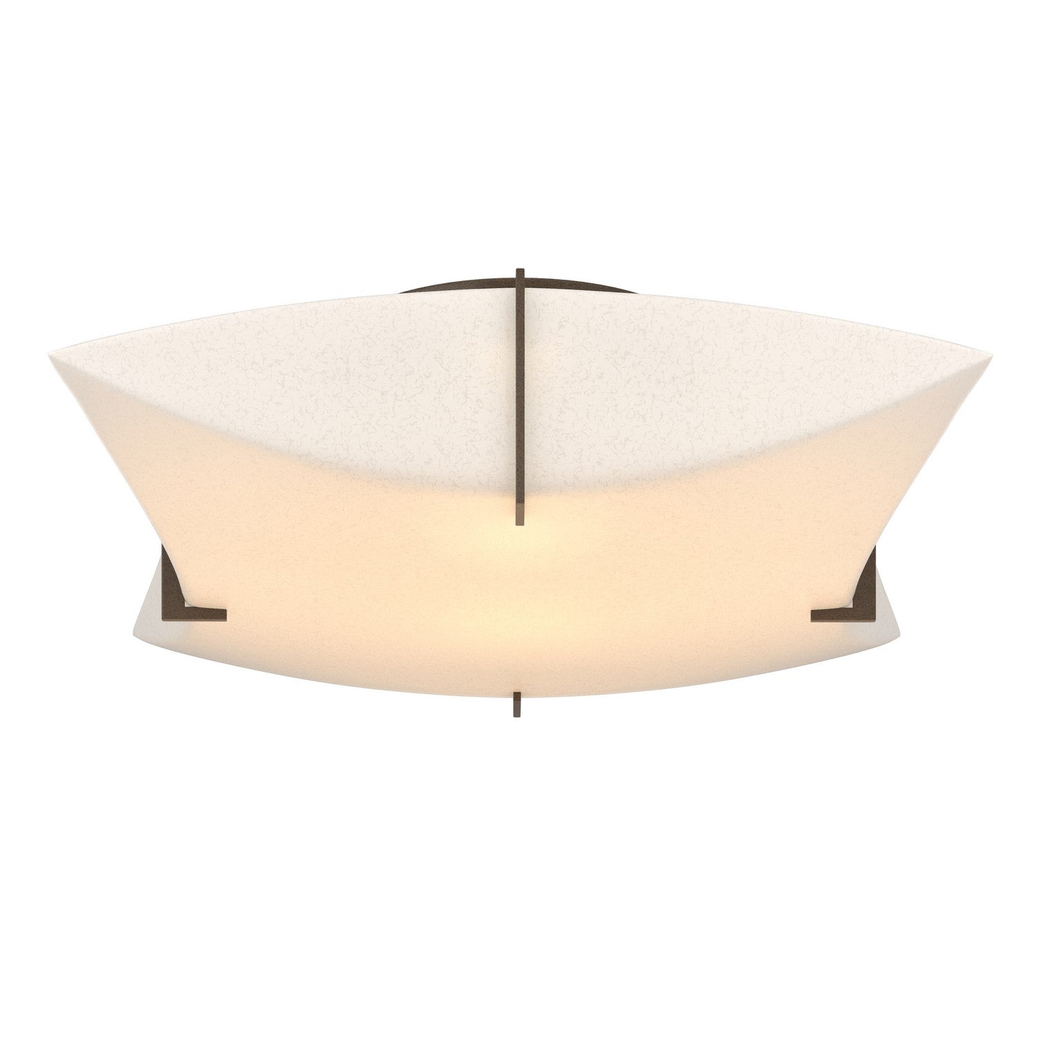 Hubbardton Forge - 126620-SKT-05-SH1999 - Two Light Semi-Flush Mount - Bento - Bronze