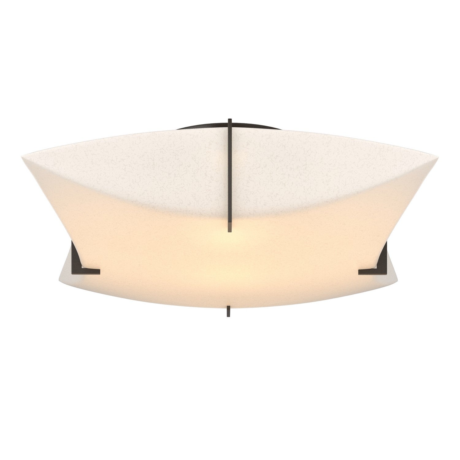 Hubbardton Forge - 126620-SKT-14-SH1999 - Two Light Semi-Flush Mount - Bento - Oil Rubbed Bronze