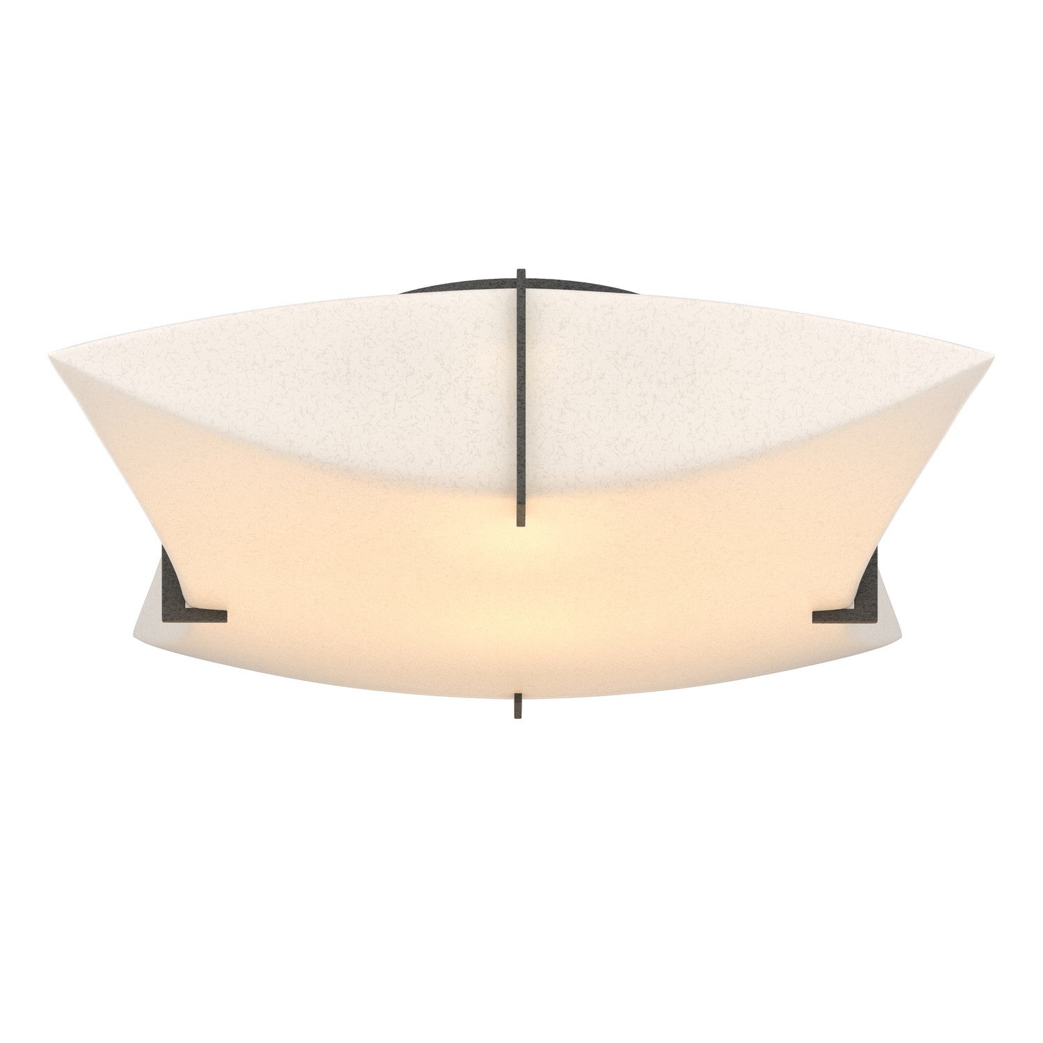 Hubbardton Forge - 126620-SKT-20-SH1999 - Two Light Semi-Flush Mount - Bento - Natural Iron