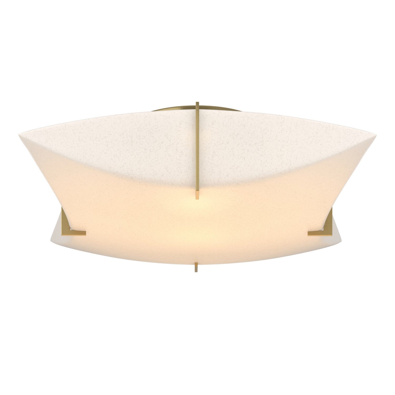 Hubbardton Forge - 126620-SKT-86-SH1999 - Bento Semi-Flush Mount - Bento - Modern Brass