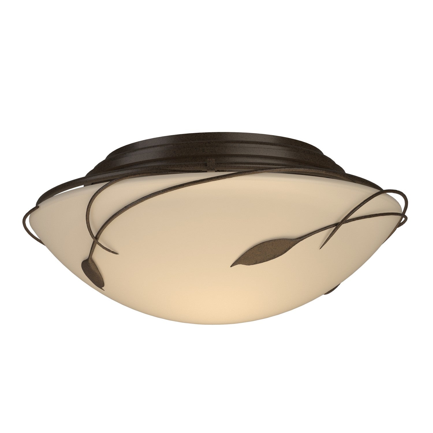 Hubbardton Forge - 126709-SKT-05-GG0098 - Two Light Semi-Flush Mount - Leaf - Bronze