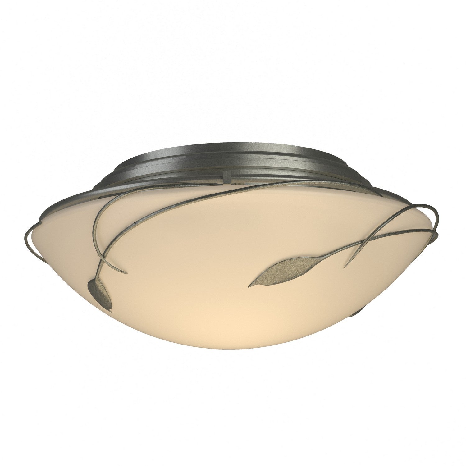 Hubbardton Forge - 126709-SKT-82-GG0098 - Two Light Semi-Flush Mount - Leaf - Vintage Platinum